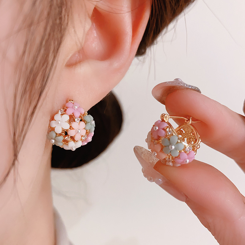 Pendientes de flor de pétalos  - Gardening Tools Girls reseña y precio